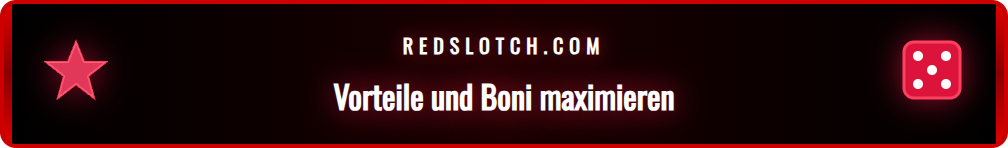Infografik zeigt die Vorteile der Nutzung von Redslot-Aktionscodes.