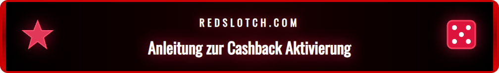 Schritt-für-Schritt-Anleitung zur Nutzung des Redslot Angebots.