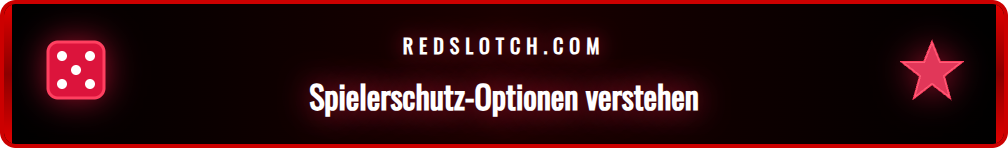 Übersicht der verschiedenen Limit-Optionen im Redslot-Konto eines Nutzers.