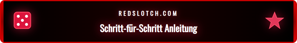 Anleitung zur Auswahl und zum Starten von kostenlosen Redslot Slots.