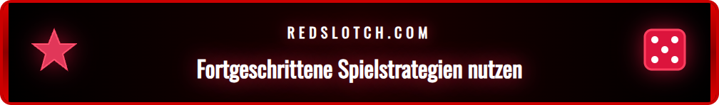 Eine Infografik, die fortgeschrittene Strategien für Blackjack bei Redslot zeigt.