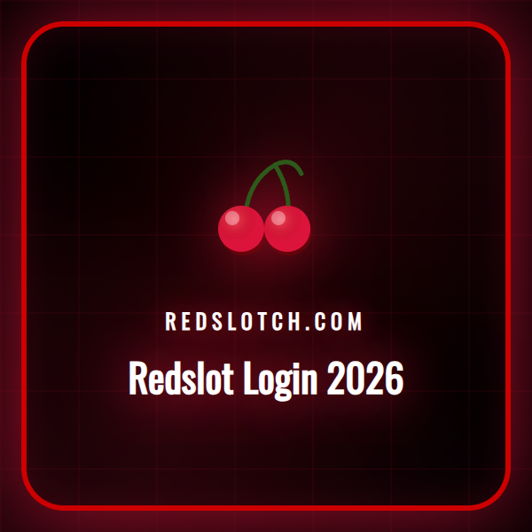 Ein Spieler nutzt den sicheren Redslot Login 2026 auf einem Laptop.
