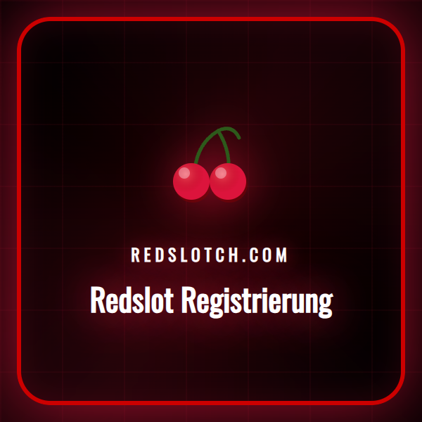 Ein Spieler füllt das Formular für die Redslot Registrierung auf einem Laptop aus.