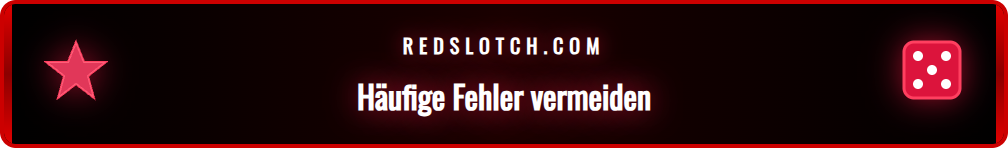 Grafik, die häufige Fehler beim Einrichten einer Spielsperre bei Redslot darstellt.