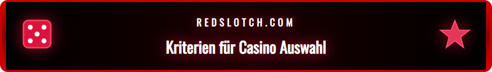 Grafik, die die wichtigsten Kriterien für einen Casino-Vergleich zeigt.